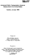 Advanced Public Transportation Systems Deployment in the United States Update January 1999