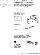 Results of a Field Study of the Performance Enhancement System A Support System for Aviation Safety Inspectors