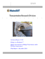 BridgeinaBackpackTM Task 8  investigation of bridge performance under extreme temperatures