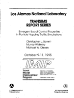 Emergent Local Control Properties in Particle Hopping Traffic Simulations