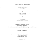 Traffic Projection and Assignment