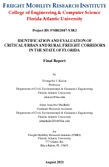 Identification and Evaluation of Critical Urban and Rural Freight Corridors in the State of Florida