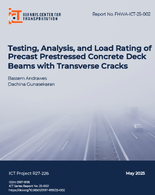 Testing Analysis and Load Rating of Precast Prestressed Concrete Deck Beams with Transverse Cracks