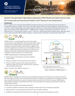 Saxton Transportation Operations Laboratory WebBased and OpenSource Tools for Connected and Automated Vehicle CAV Research and Deployment fact sheet