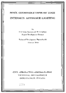 Some Considerations of High Intensity Appraoch Lighting