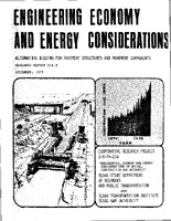Engineering Economy and Energy Considerations Alternative Bidding for Pavement Structures and Pavement Components