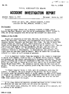 Investigation of Aircraft Accident UNITED AIRLINES MEDICINE BOW PEAK WYOMING 19551006