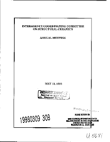 Interagency Coordinating Committee on Structural Ceramics FY 1992
