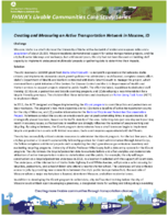 Creating and Measuring an Active Transportation Network in Moscow ID
