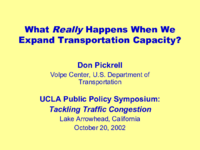 What really happens when we expand transportation capacity