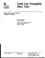 Tank Car Frangible Disc Test