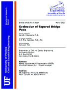 Evaluation of Tapered Bridge Bearing Pads