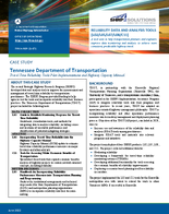 Case Study Tennessee Department of Transportation Travel Time Reliability Tools Pilot Implementations and Highway Capacity Manual