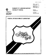 Summary of Luminaire Support Capability Testing