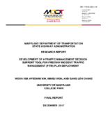 Development of a Traffic Management Decision Support Tool for Freeway Incident Traffic Management FITM Plan Deployment