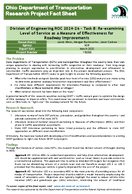 Division of Engineering ROC 202426  Task 8 Reexamining Level of Service as a Measure of Effectiveness for Roadway Improvements Fact Sheet