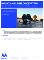 Incorporation of Social Equity Considerations into Transportation Asset Management Brief