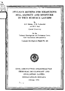 Nuclear Meters for Measuring Soil Density and Moisture in Thin Surface Layers