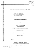 An Evaluation of Radar Advisory Service To VFR Flights