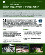FHWA Climate Resilience Pilot Program Minnesota Department of Transportation