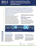 FHWA FederalAid Division State Planning and Research Subpart B SPRB Program
