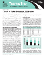 Click It or Ticket Evaluation 20082009 Traffic Tech