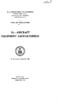 Part 15 Aircraft Equipment Airworthiness
