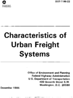 Characteristics of Urban Freight Systems