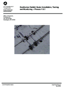 Geothermal switch heater installation testing and monitoring  phases 1  2