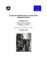 Customer preferences for transit ATIS  research report