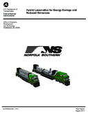 Hybrid Locomotive for Energy Savings and Reduced Emissions