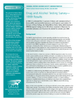 Drug and Alcohol Testing Survey  1999 Results Analysis Brief