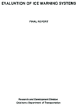 Evaluation of Ice Warning Systems