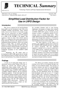 Simplified Load Distribution Factor for Use in LRFD Design Technical Summary