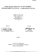 Some characteristics of optokinetic eyemovement patterns  a comparative study