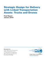 Strategic Design for Delivery with Linked Transportation Assets  Trucks and Drones