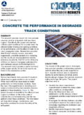 Concrete Tie Performance in Degraded Track Conditions Research Results