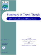 Summary of Travel Trends 2001 National Household Travel Survey