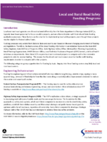 Local and Rural Road Safety Briefing Sheets  Local and Rural Road Safety Funding Programs