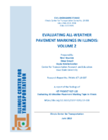Evaluating AllWeather Pavement Markings in Illinois Volume 2