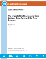 The impact of the New Panama Canal Locks on Texas ports and the Texas economy
