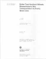 Noise TestResilient Wheels Massachusetts Bay Transportation Authority Green Line