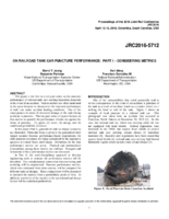 On Railroad Tank Car Puncture Performance Part I  Considering Metrics