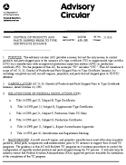 AC 2132A Control of Products and Parts Shipped Prior to Type Certificate Issuance
