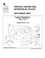 Monthly Motor Fuel Reported by States September 2007