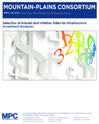 Selection of interest and inflation rates for infrastructure investment analyses