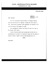 Air Travel Consumer Report January 1974