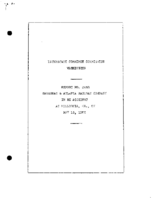 Interstate Commerce Commision Report of the Accident  Investigation Occuring on the SAVANNAH AND ATLANTA RAILWAY HILLTONIA GA