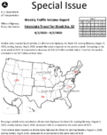 Special Issue  Weekly Traffic Volume Report Interstate Travel for Week No 32