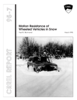 Motion Resistance of Wheeled Vehicles in Snow